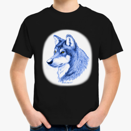 Детская футболка 'Лесной волк'