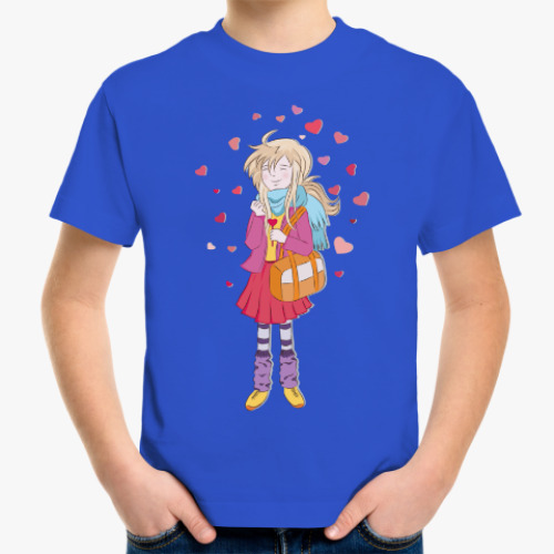Детская футболка Анимешка про любовь