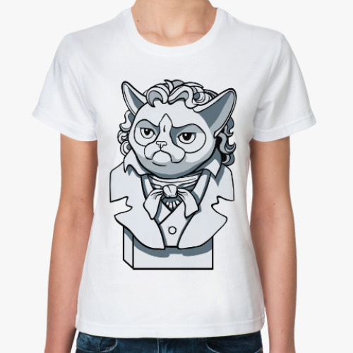 Классическая футболка Грустный Кот (Grumpy Cat)