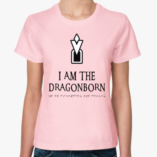 Женская футболка Dragonborn Skyrim