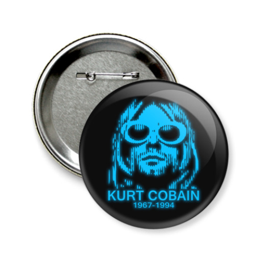 Значок 58мм  Kurt Cobain