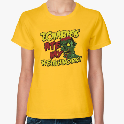 Женская футболка Зомби в Европе