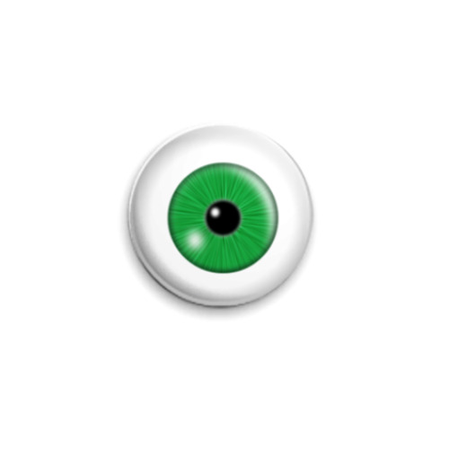Значок 25мм Зеленый глаз