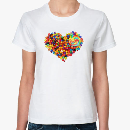 Классическая футболка Вкусненькое сердце