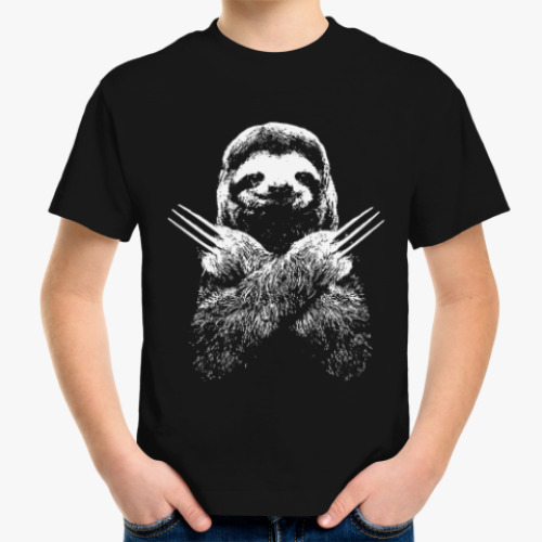Детская футболка Ленивец - Росомаха