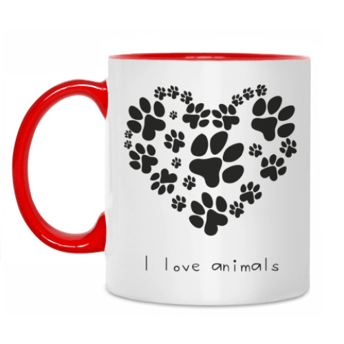 Кружка I love animals