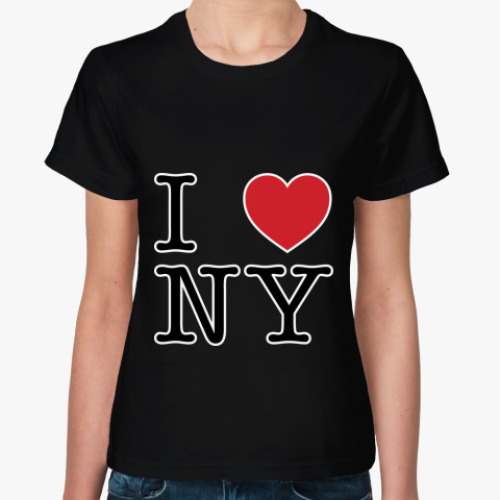 Женская футболка I love NY