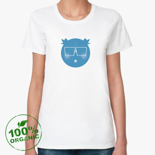Женская футболка из органик-хлопка  «Сижу в твиттере»