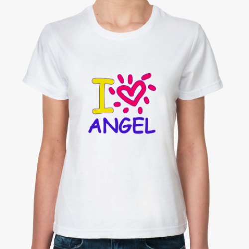 Классическая футболка Supernatural - Ангел