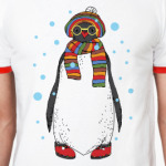 Новогодний пингвин в шапке