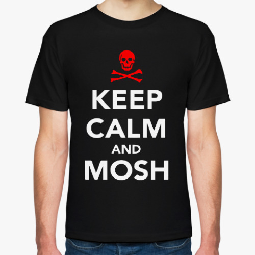 Футболка Keep calm & mosh, мош