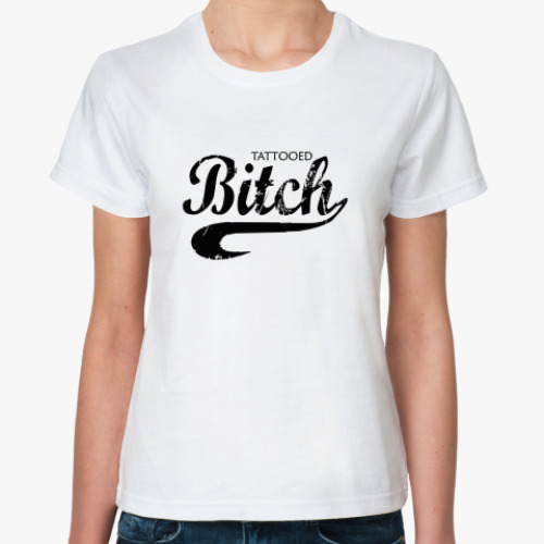 Классическая футболка BITCH