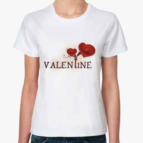 Классическая футболка valentine
