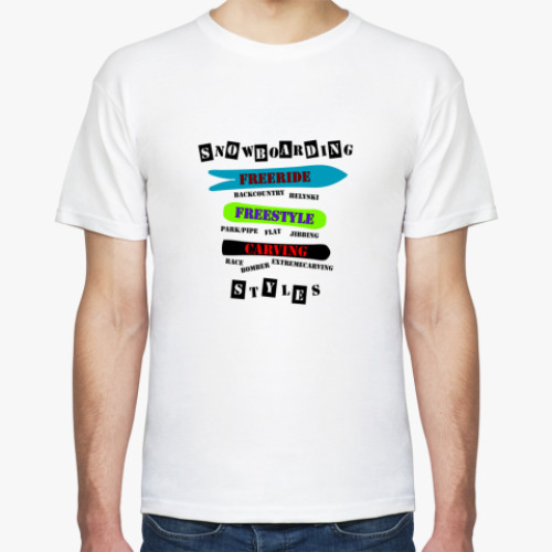 Футболка 'Snowbrdng styles'