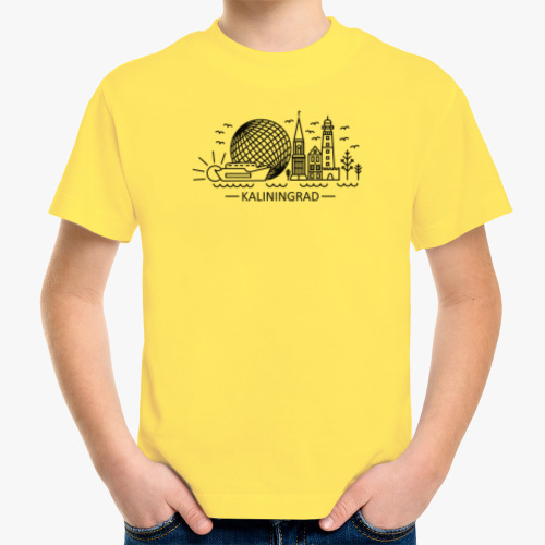 Детская футболка Калининград лайнарт