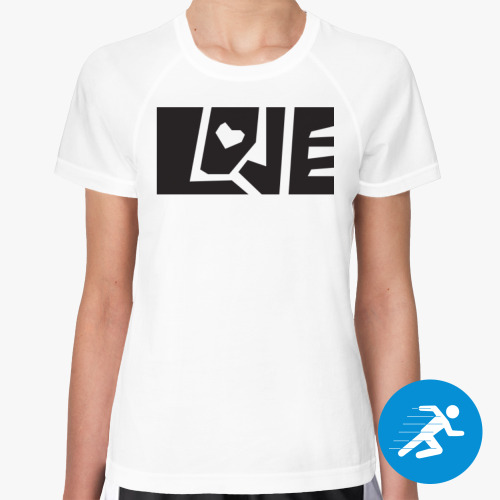 Женская спортивная футболка LOVE