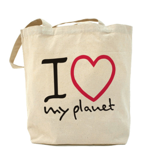 Сумка шоппер I love my planet