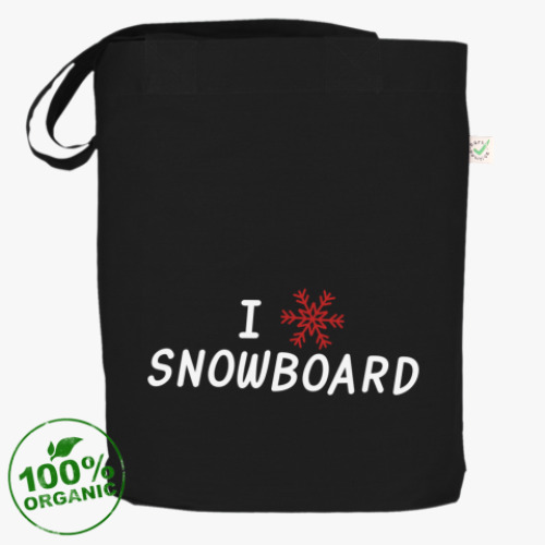 Сумка шоппер I snow snowboard