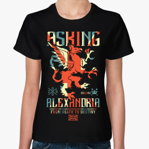 Женская футболка Asking Alexandria