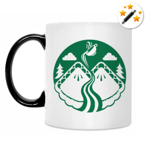 Кружка-хамелеон Twin Peaks coffee Starbucks
