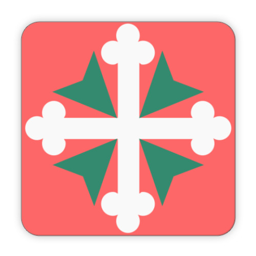 Костер (подставка под кружку) Крест Святого Маврикия