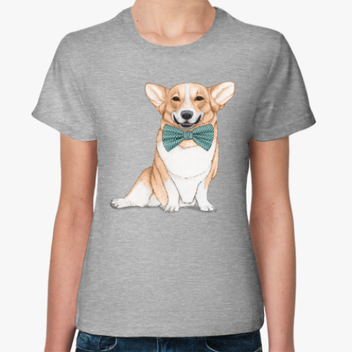 Женская футболка Весёлая собака