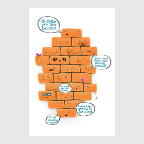 Постер Funny Bricks