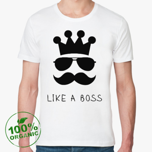 Футболка из органик-хлопка Like a Boss