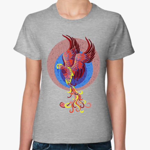 Женская футболка Птица Феникс