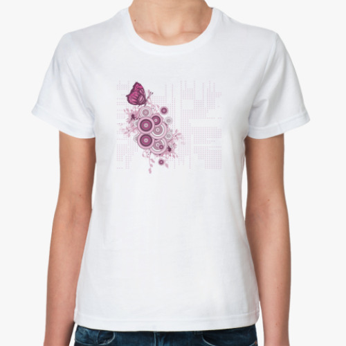 Классическая футболка  Digital Pink Spring