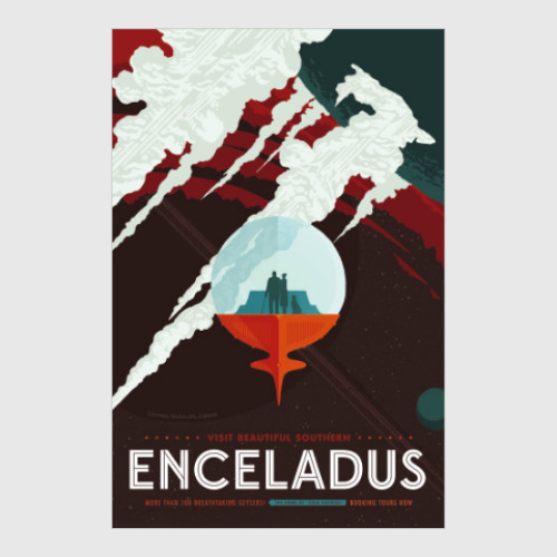 Постер Visit beautiful southern Enceladus