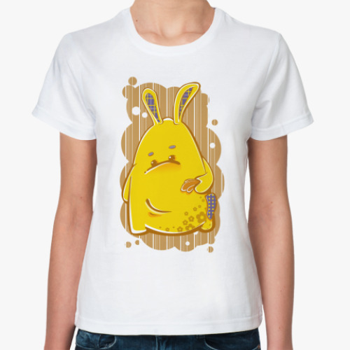 Классическая футболка заяц-побегаец