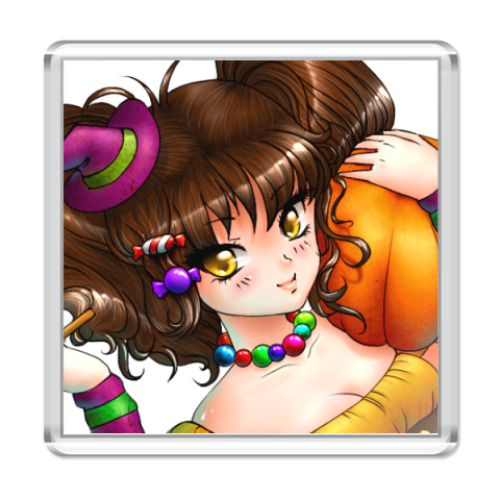 Магнит  Pumpkin Witch