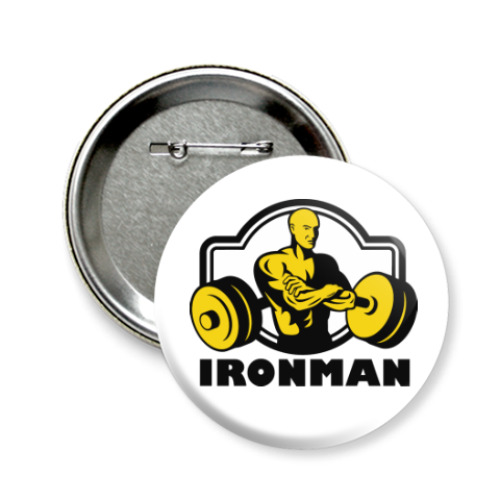 Значок 58мм Ironman