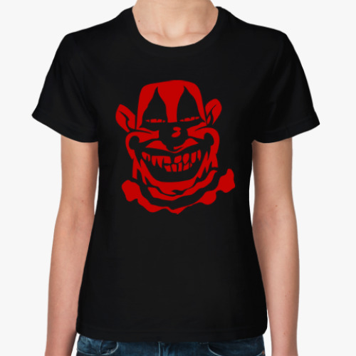Женская футболка Злой клоун