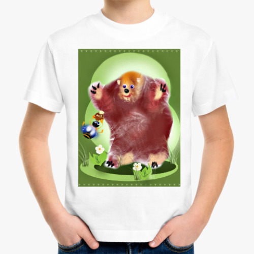 Детская футболка Мишка с медом