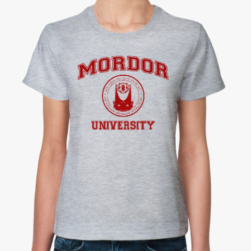 Женская футболка Mordor University