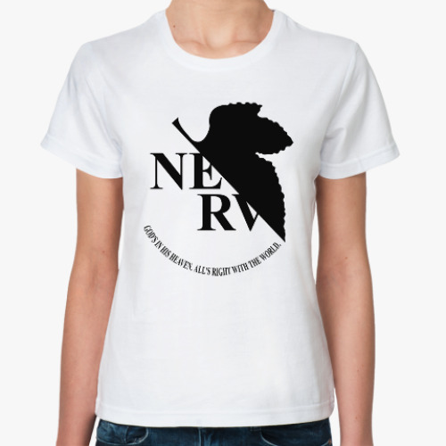 Классическая футболка Neon Genesis Evangelion NERV