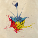 Кубик Рубика и краски