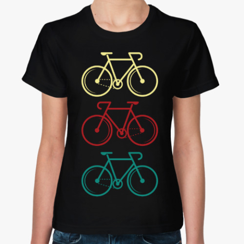 Женская футболка Велосипеды