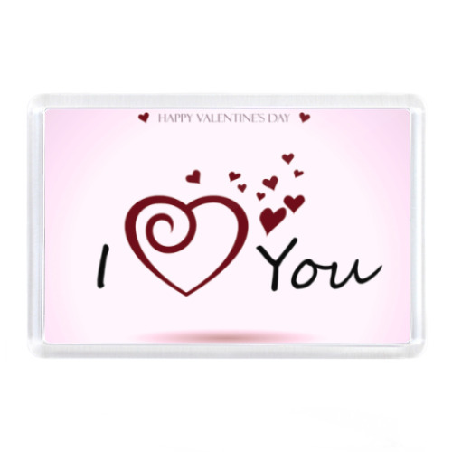 Магнит I love you