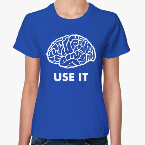 Женская футболка Мозг