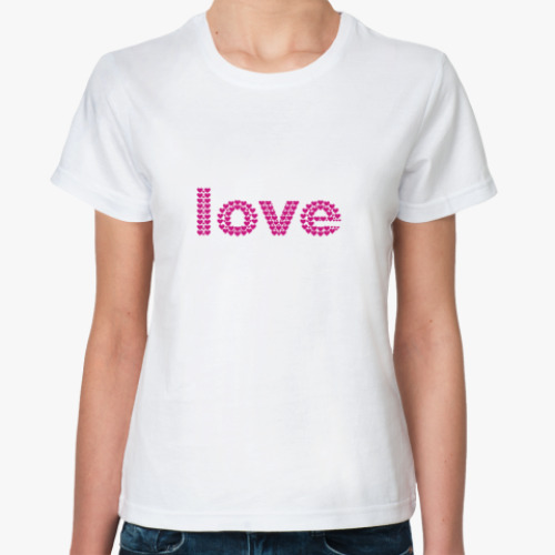 Классическая футболка  love