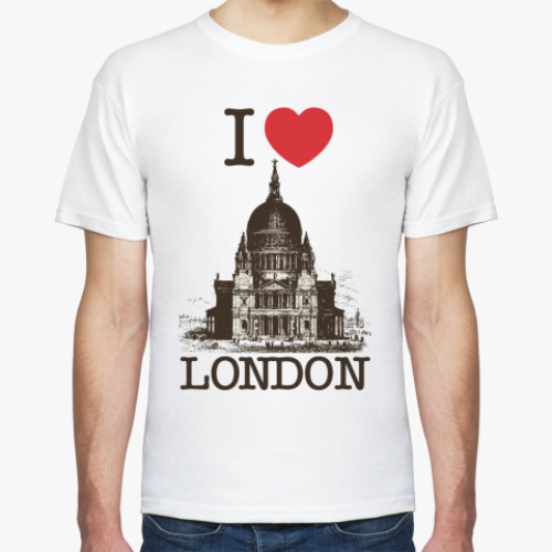 Футболка I love London