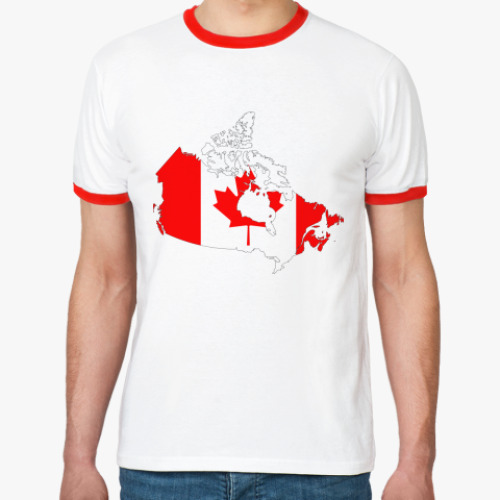 Футболка Ringer-T The Canada Geography