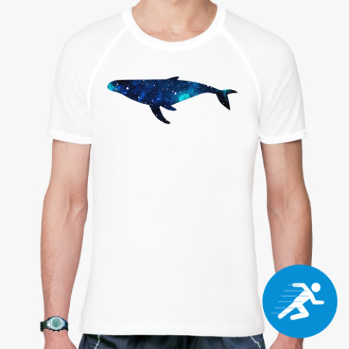 Спортивная футболка Космический кит