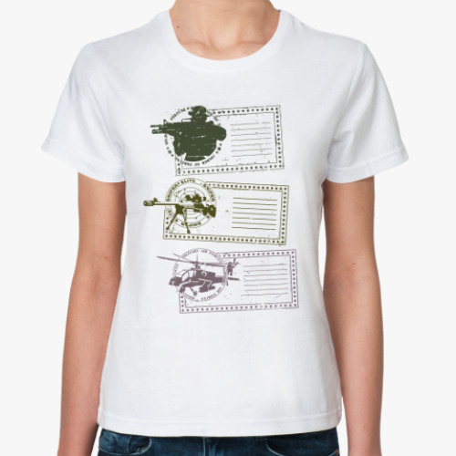 Классическая футболка Военная символика