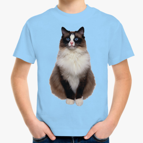 Детская футболка Blue Eyed Cat