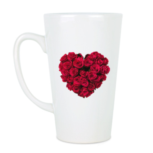 Чашка Латте Сердце из роз