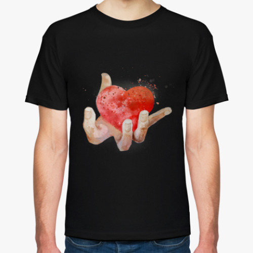 Футболка Сердце в руке, heart in hand